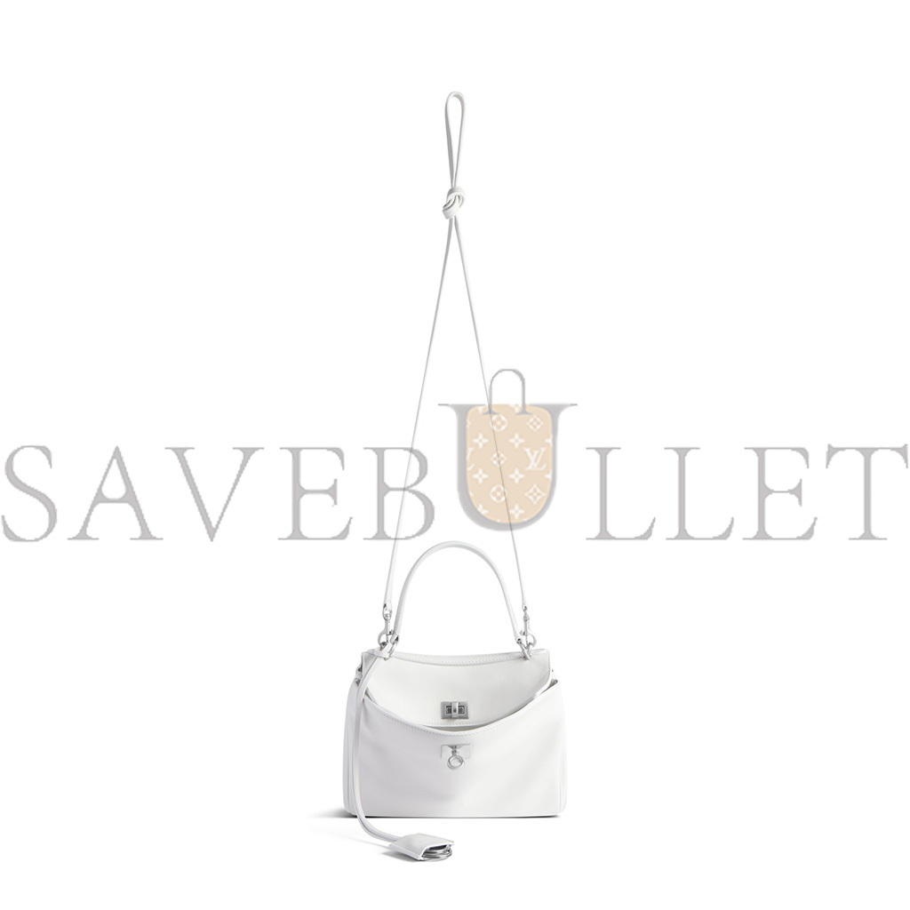 Ba*len*cia*ga rodeo mini tote silver hardware (22.8*9.9*8.3cm)